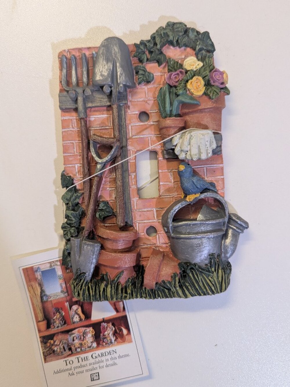 Figi Graphics Garden Gate To the Garden Vintage Light Switch Plate Cover